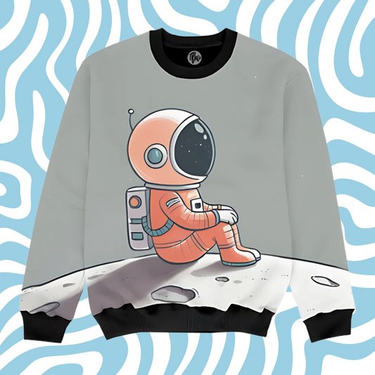 Space Theme All Over Printed Sweatshirt