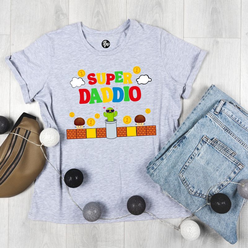 Super Mario Theme T-Shirt for Daddy - T Bhai