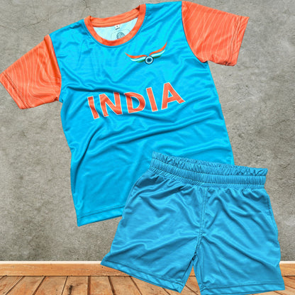 Team India Jersey & Shorts | Personalize Name & Number Jersey with Matching Shorts