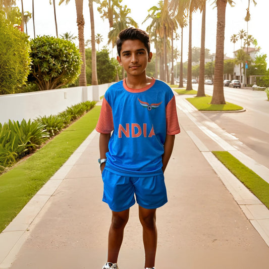 Team India Jersey & Shorts | Personalize Name & Number Jersey with Matching Shorts