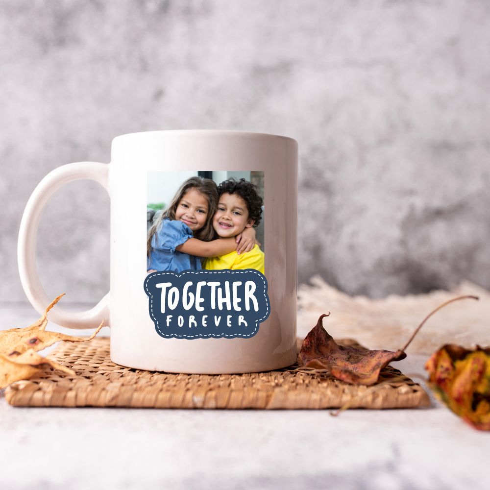 Together Forever Customized Photo Printed Mugs | Raksha Bandhan Gift