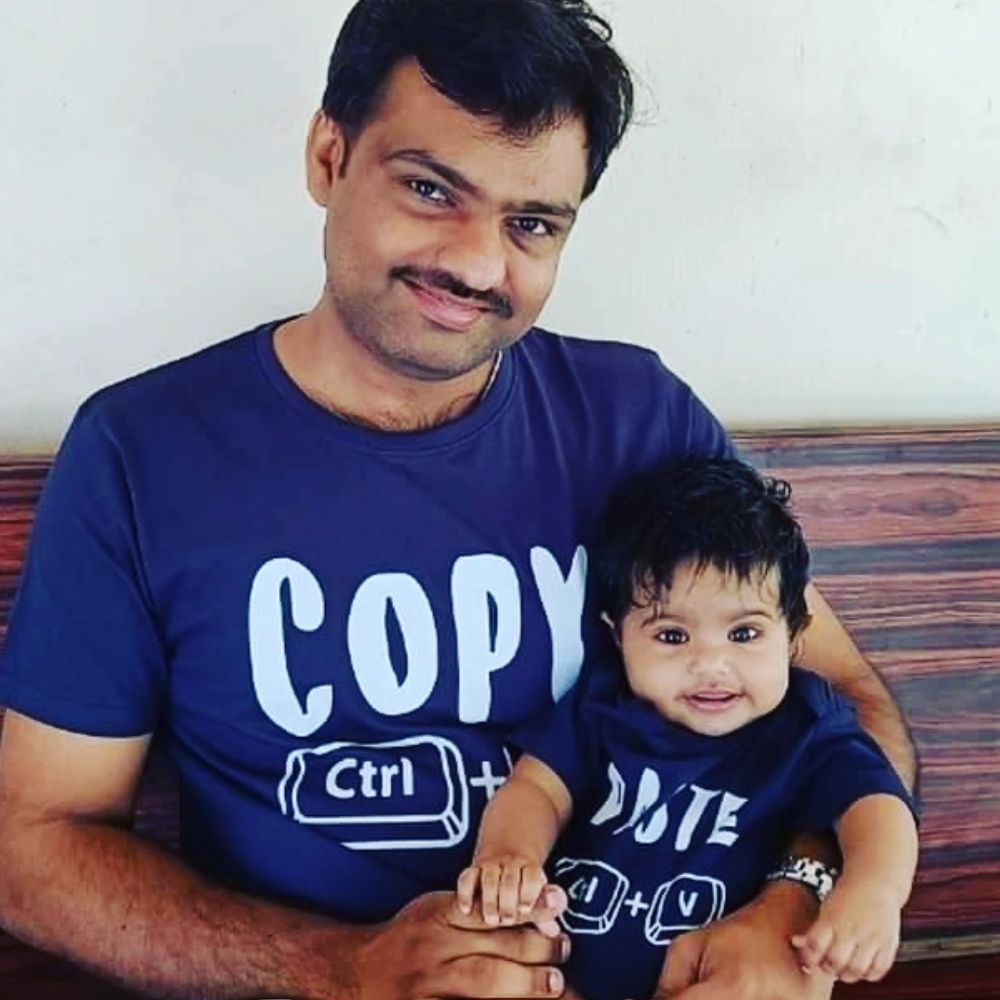 Copy Paste Ctrl C Ctrl V Matching Father Son / Father Daughter Combo T-Shirt - T Bhai