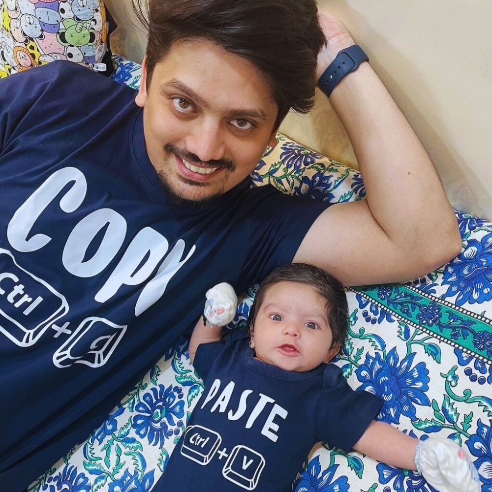 Copy Paste Ctrl C Ctrl V Matching Father Son / Father Daughter Combo T-Shirt - T Bhai