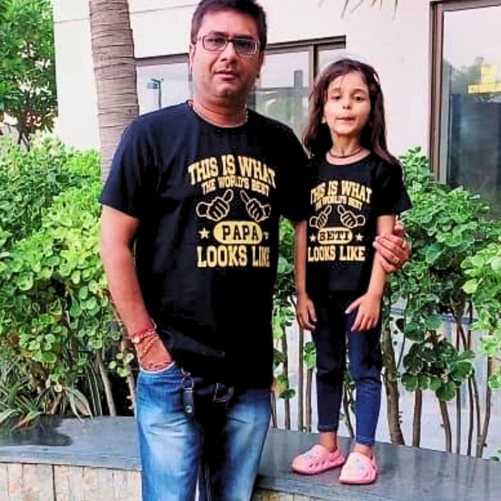 World's Best Papa and Beti Twinning T-Shirts - T Bhai