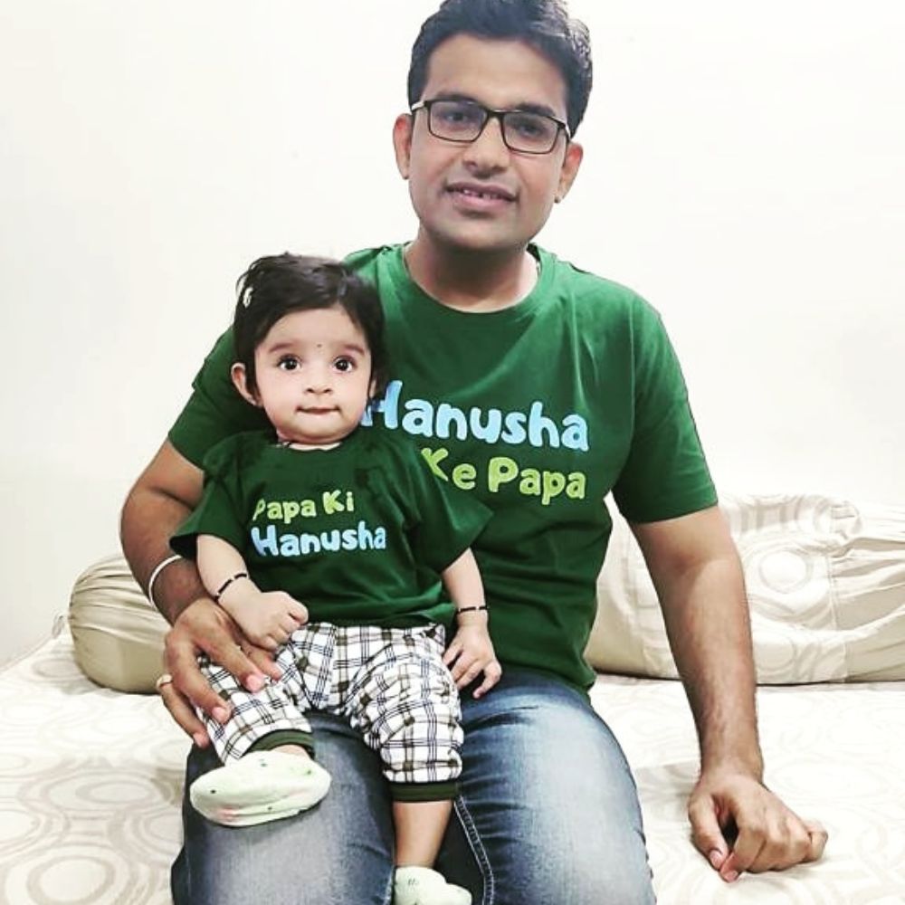 Papa Ki Beti Custom Father and Daughter Matching T-Shirt - T Bhai
