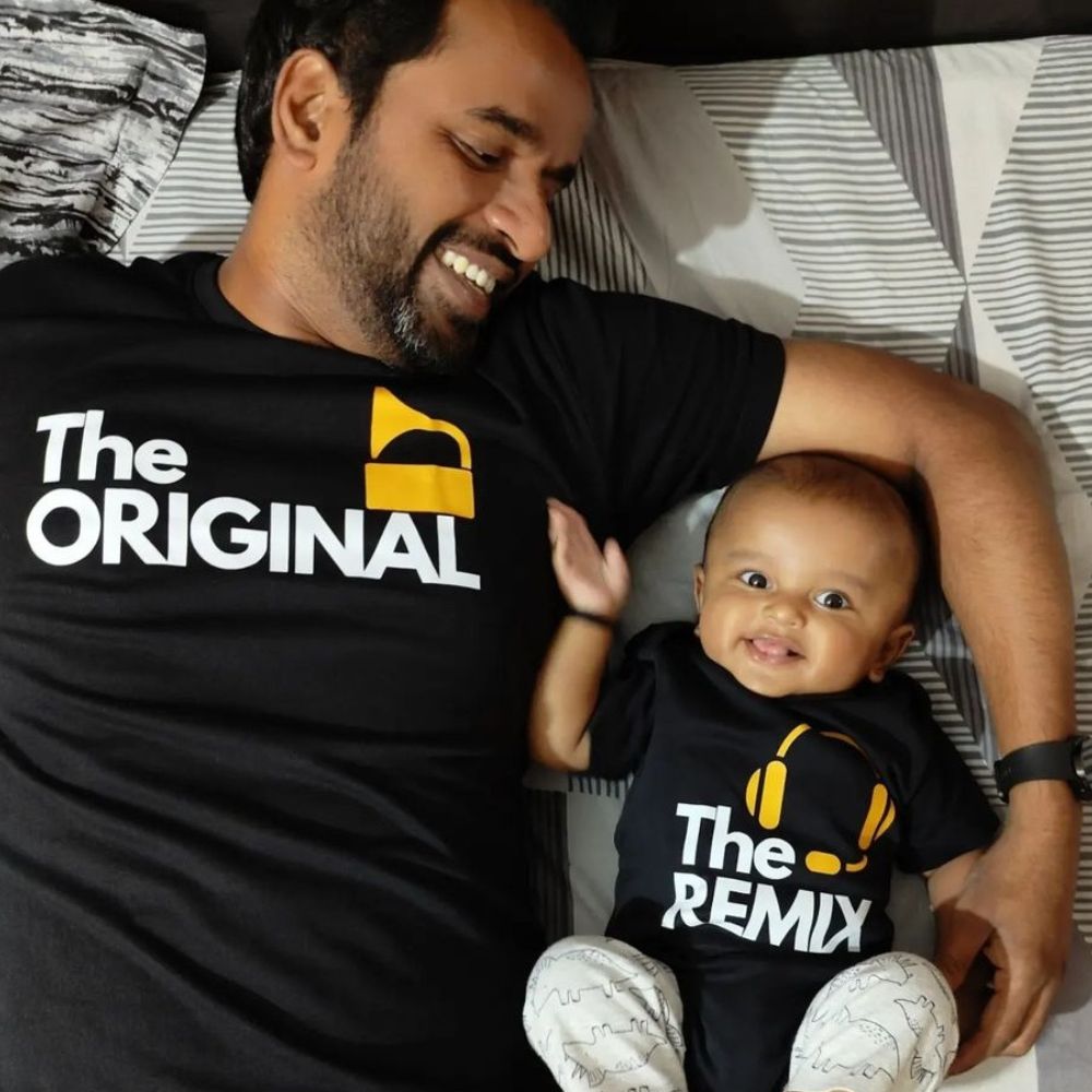 The Original & The Remix Father son & Father Daughter Matching T-Shirts - T Bhai