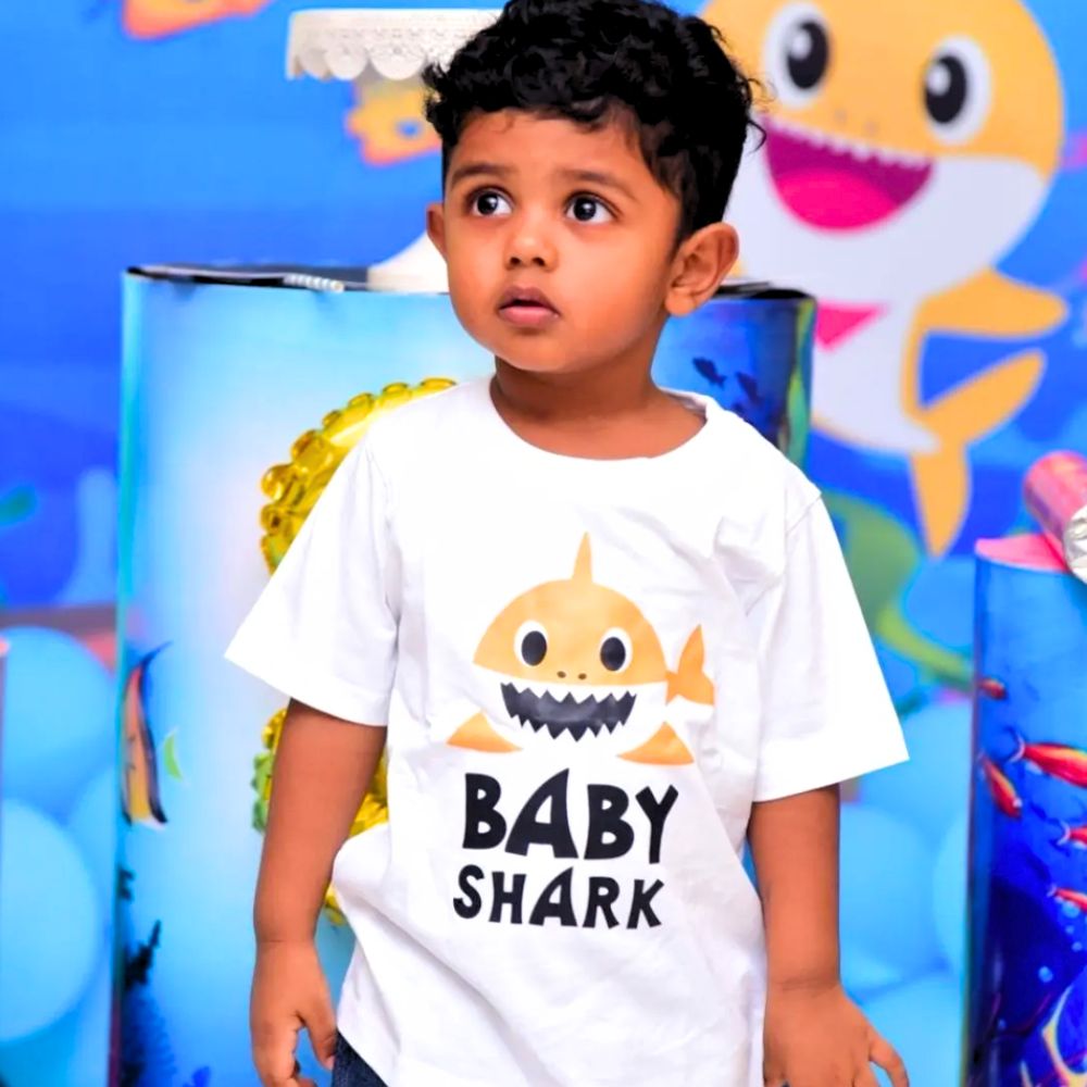 Shark Theme Birthday T-Shirts - Baby Shark T-Shirt for Kid - T Bhai
