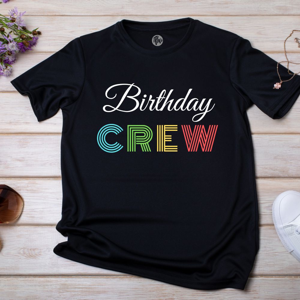 Birthday Crew of Vintage Birthday Party T-Shirt - T Bhai
