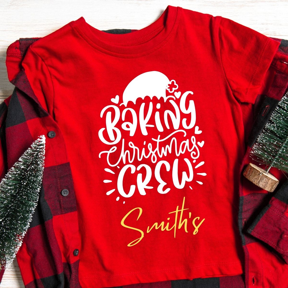 Baking Christmas Crew Personalized T-Shirts