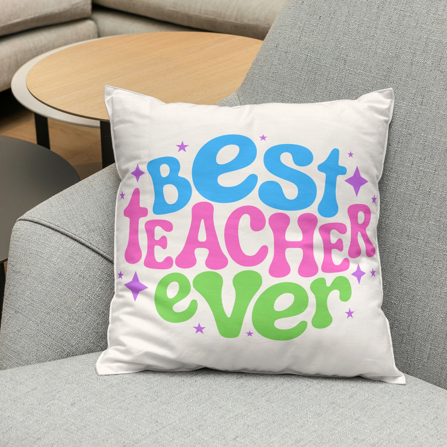 Best Teacher Ever Cushion Cover