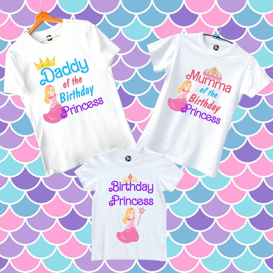 Daddy Mumma of the Birthday Princess Family T-Shirts - T Bhai