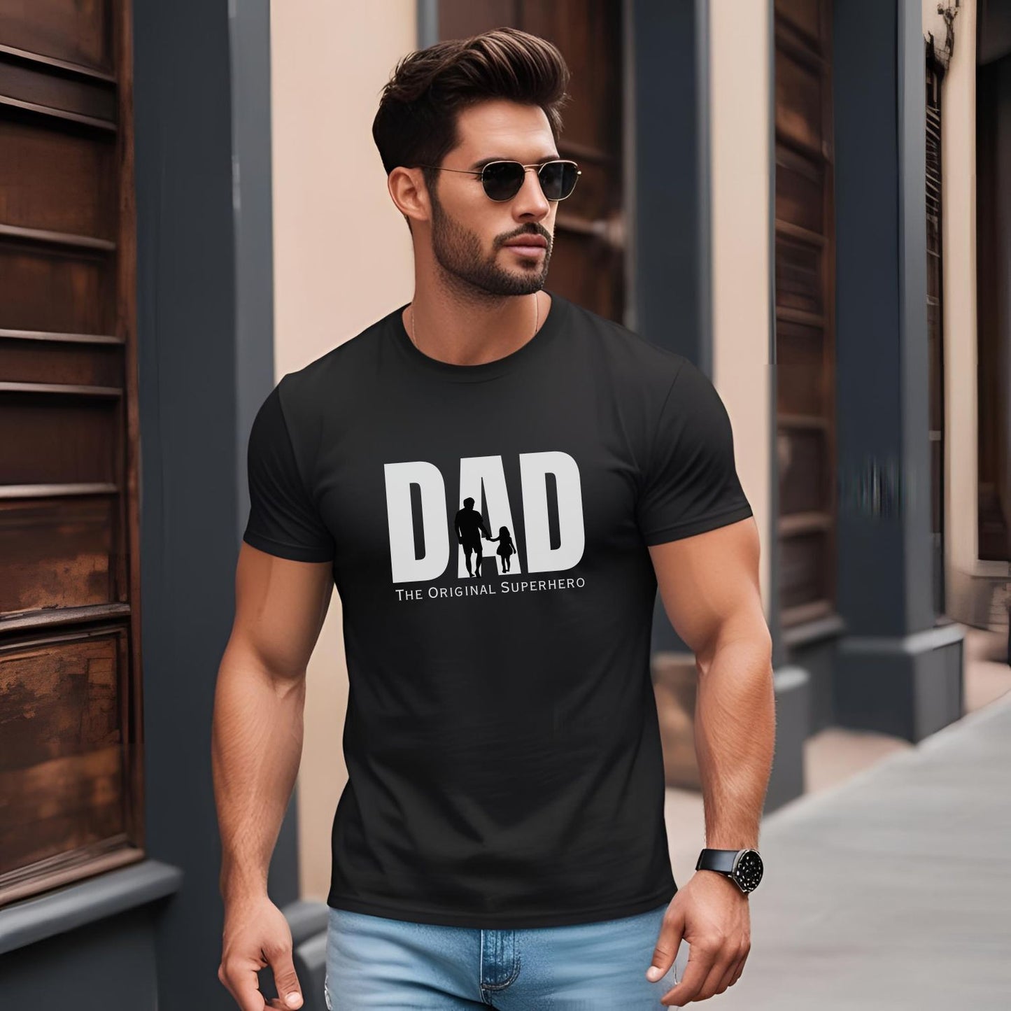 Dad The Original Superhero T-Shirt for Fathers