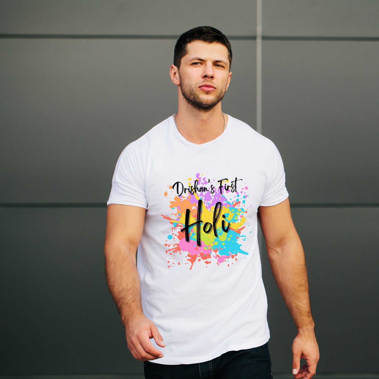 Personalized First Holi T-Shirts For Family