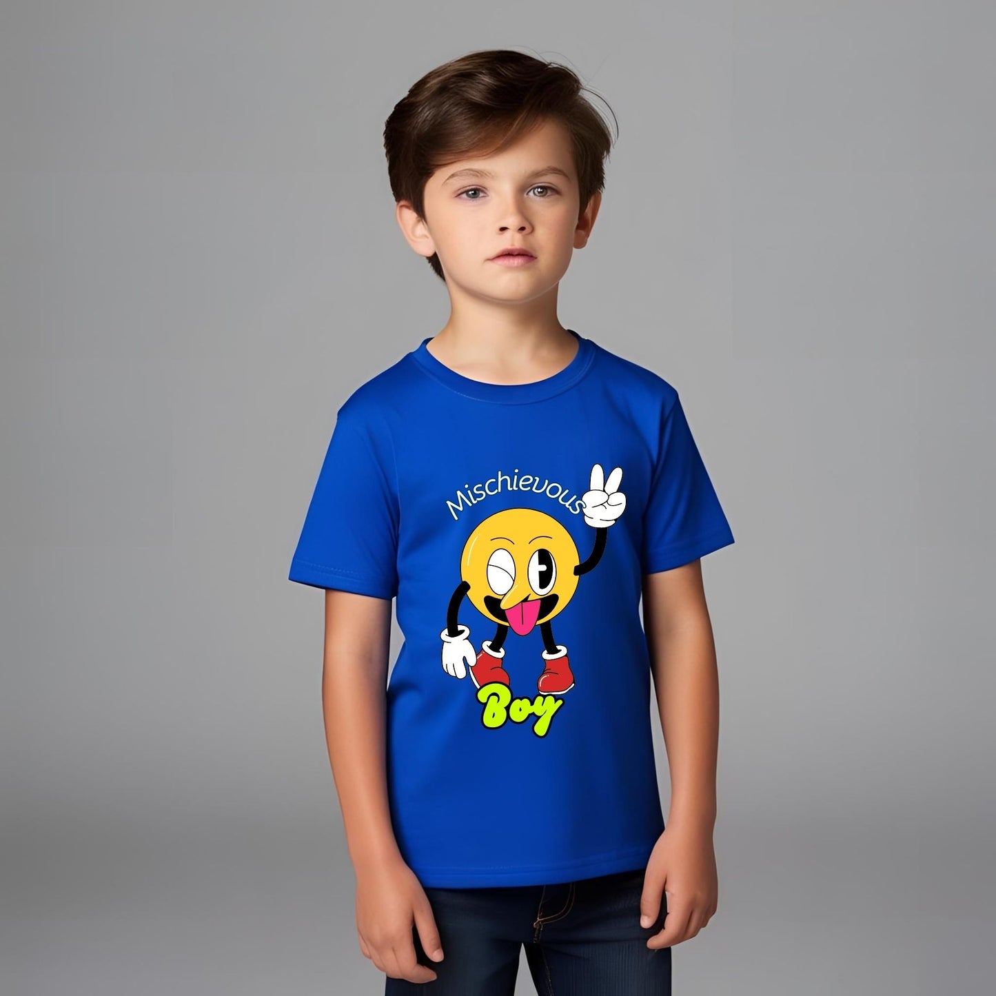 Mischievous Boy - Kids T-Shirt