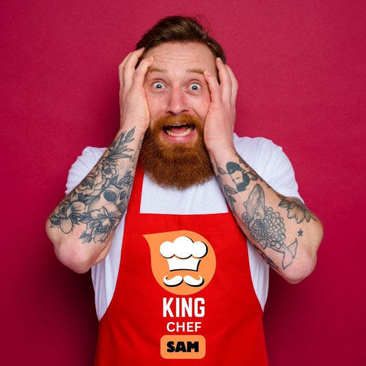 Personalized King Chef Apron for Cooking Enthusiasts