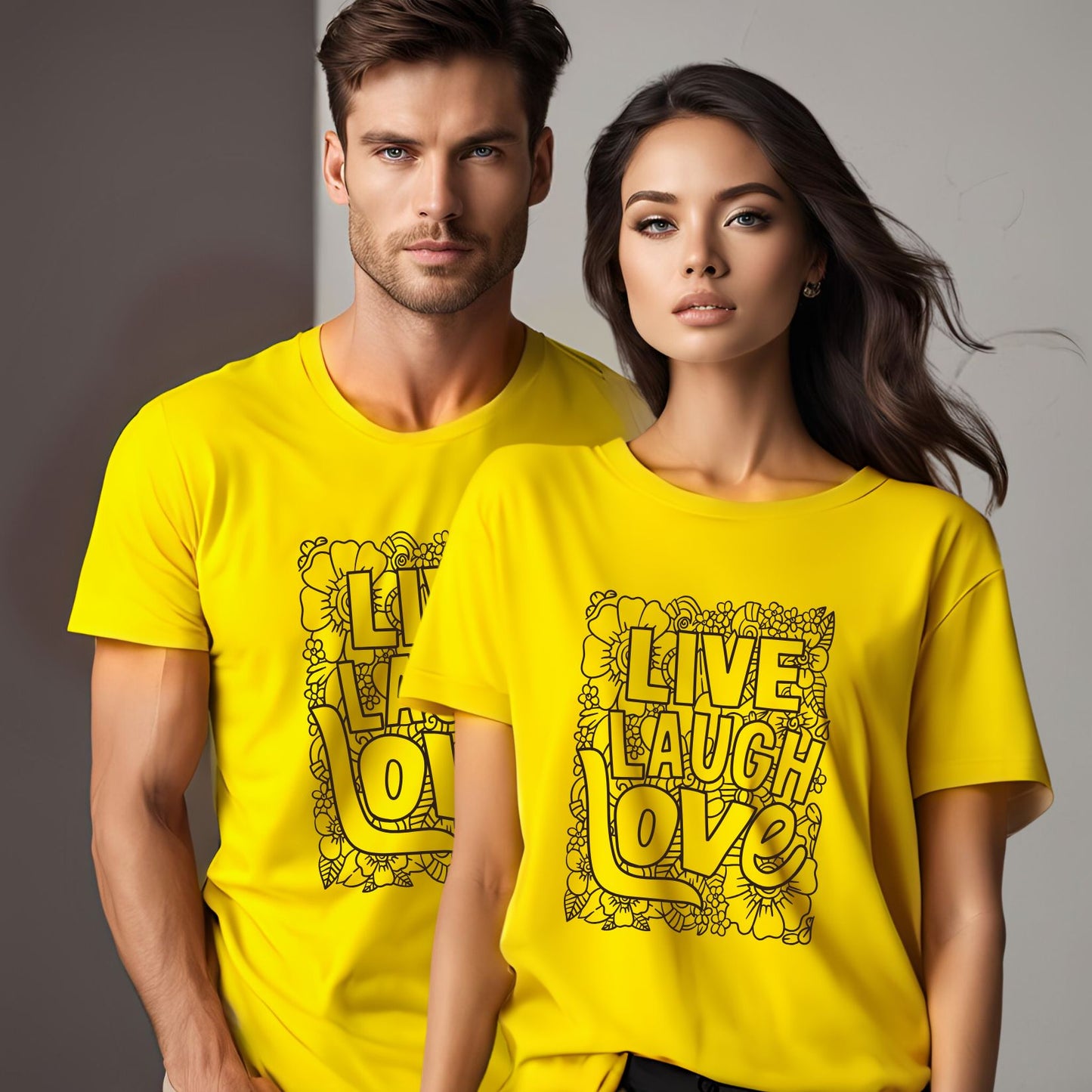 Live Love Laugh Couple T-Shirt