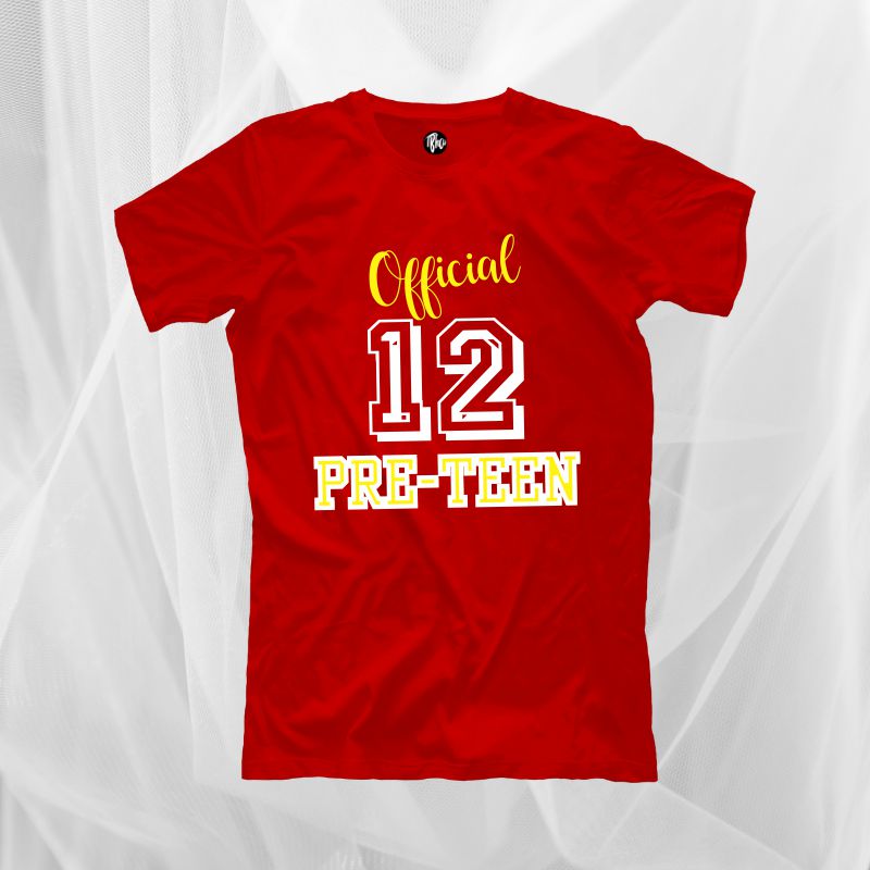 Official Pre-teen | 12th Birthday T-Shirt - T Bhai