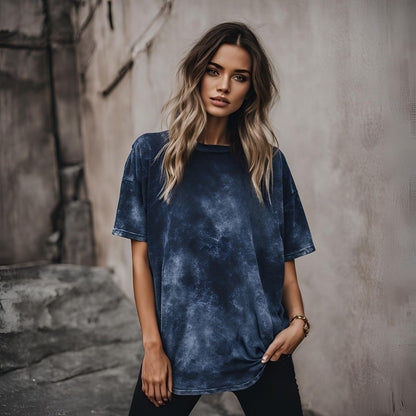 Sunrise Sunburn Sunset Repeat Acid Wash Oversize T-Shirt