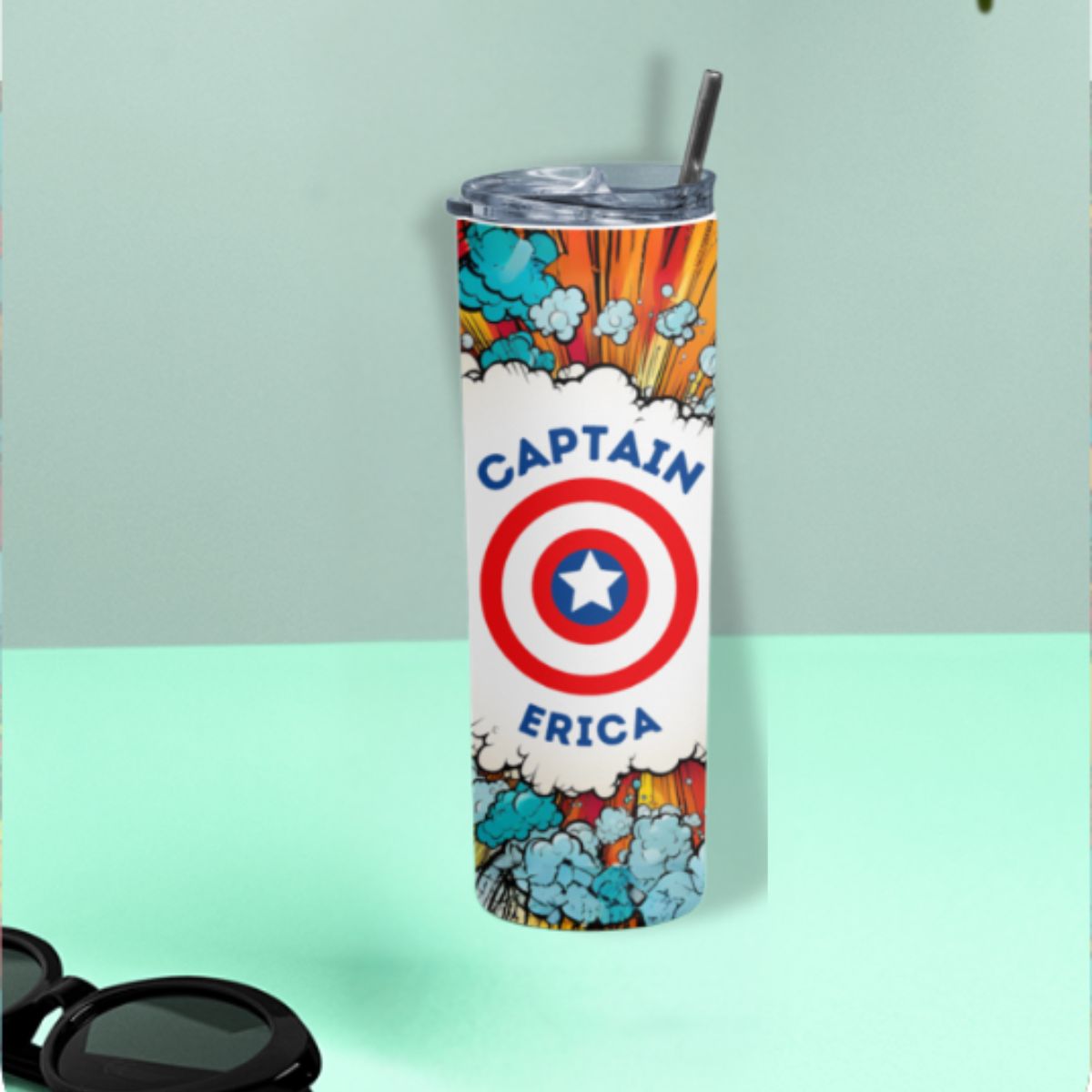 Captain America Personalized Tumbler | Birthday Gift & Return Gifts