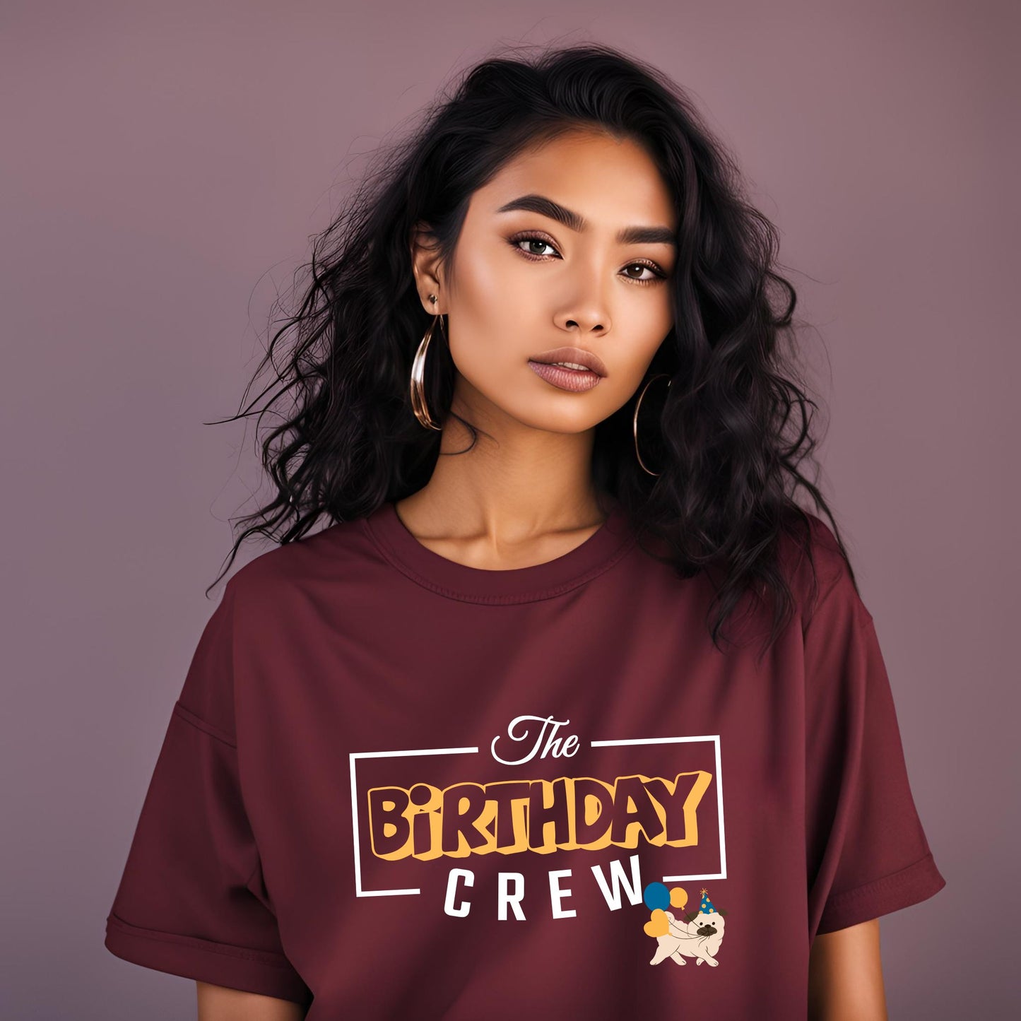 The Birthday Crew Oversized T-Shirt