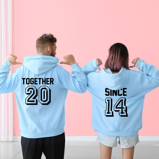 Together Since Personalized Couple Hoodies