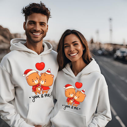 You & Me Always & Forever Couple Hoodies