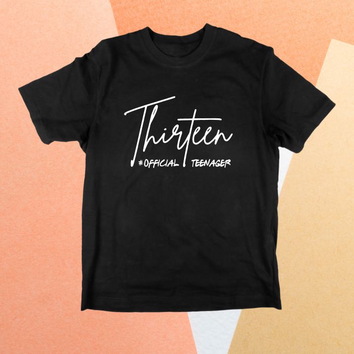 Thirteen Official Teenager T-Shirt for Boys and Girls - T Bhai