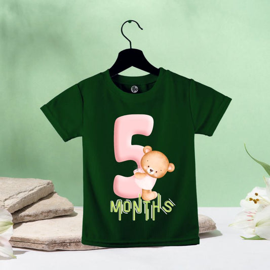 Five Months Old | 5th Month Birthday T-Shirt for Babies - T Bhai
