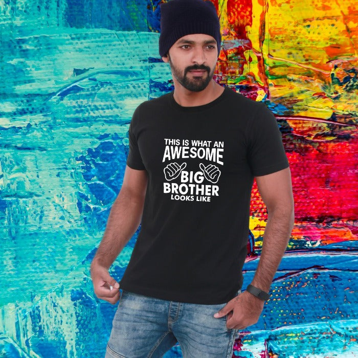 This is what an Awesome Big Brother Looks Like T-Shirt - T Bhai