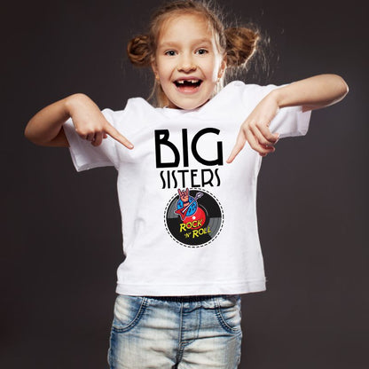 Big Sisters Rock Little Brothers Roll Sibling T-Shirts - T Bhai