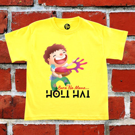 Bura Na Mano Holi Hai T-Shirt for Kids - T Bhai