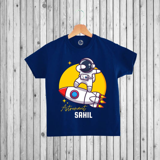 Space theme Astronaut Customized T-Shirt for Kids - T Bhai