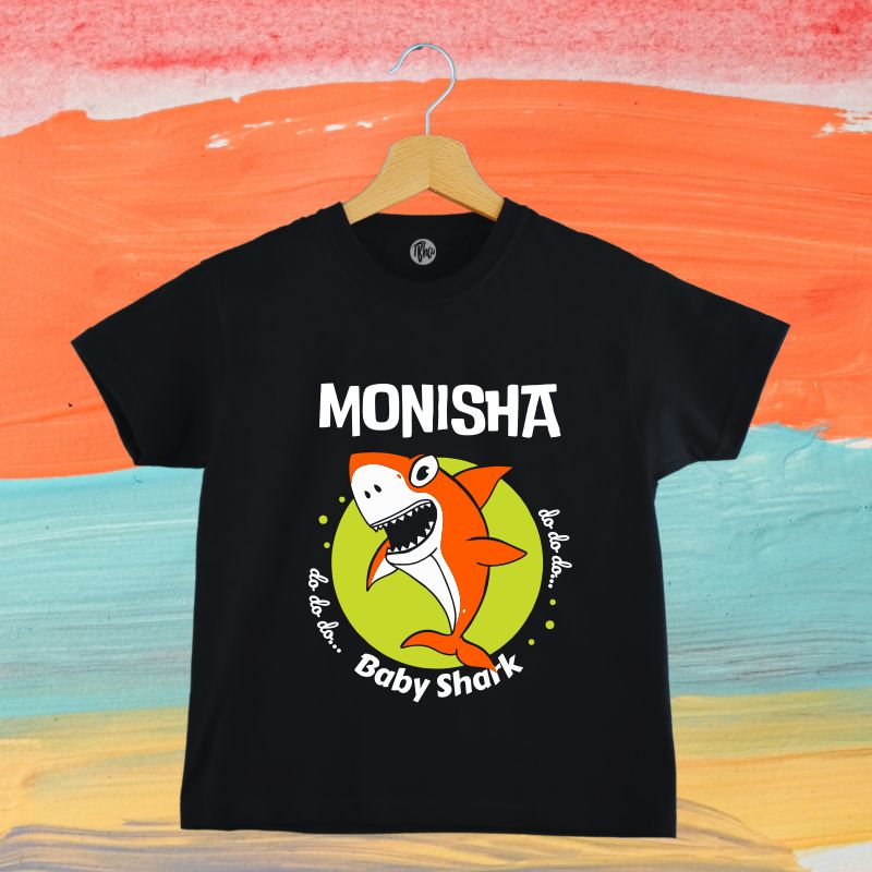 Shark Birthday Theme T-Shirts - Customized Baby Shark T-Shirt for Kids - T Bhai