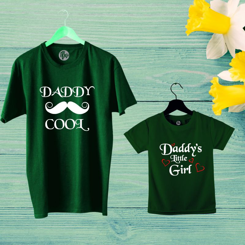 Daddy Cool & Daddy's Little Girl Father Daughter Tees - T Bhai