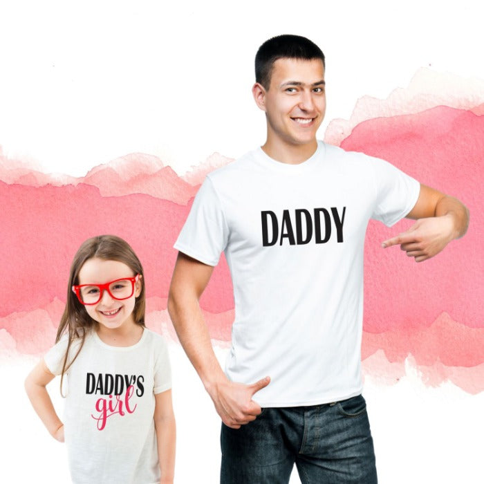 Daddy & Daddy's Girl Father Daughter Matching T-Shirts - T Bhai