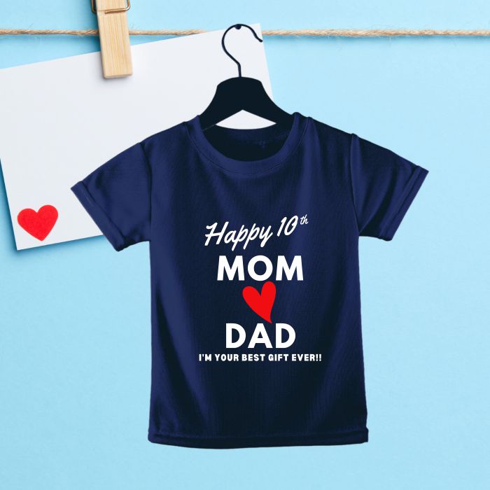 10 Years Anniversary Special Custom Family T-Shirt - Kid's T-Shirt - T Bhai