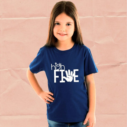 High Five Fifth Birthday T-Shirt for Kids - T Bhai