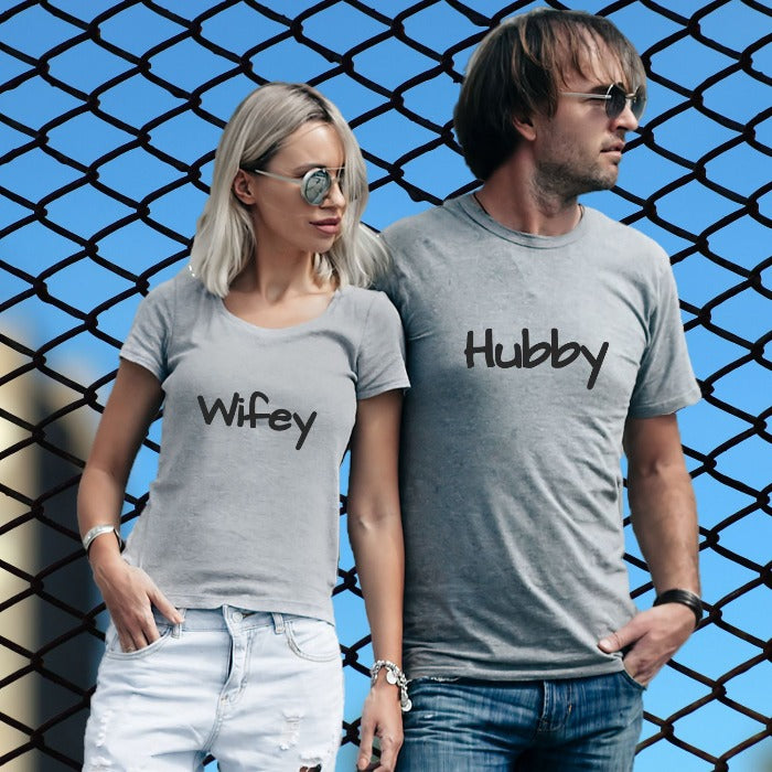 Hubby Wifey Couple T-Shirt - T Bhai