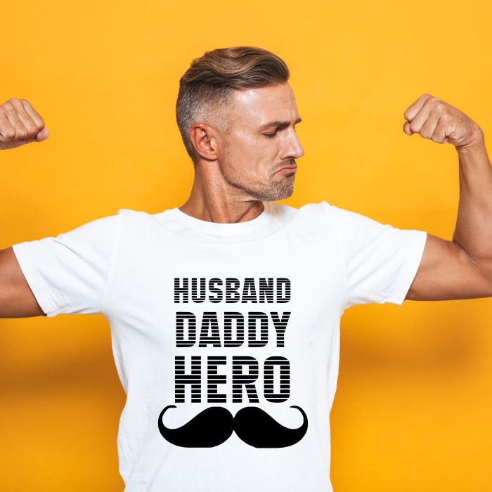 Husband Daddy Hero T-Shirt for Men - T Bhai