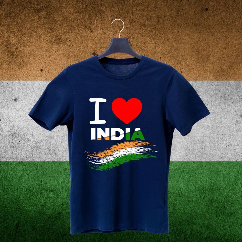 I Love India Independence Day T-Shirts - T Bhai