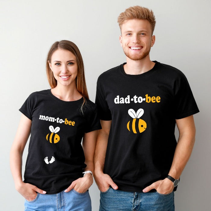 Mom to Bee Dad to Bee Pregnancy Announcement - Mom &  Dad T-Shirts - T Bhai