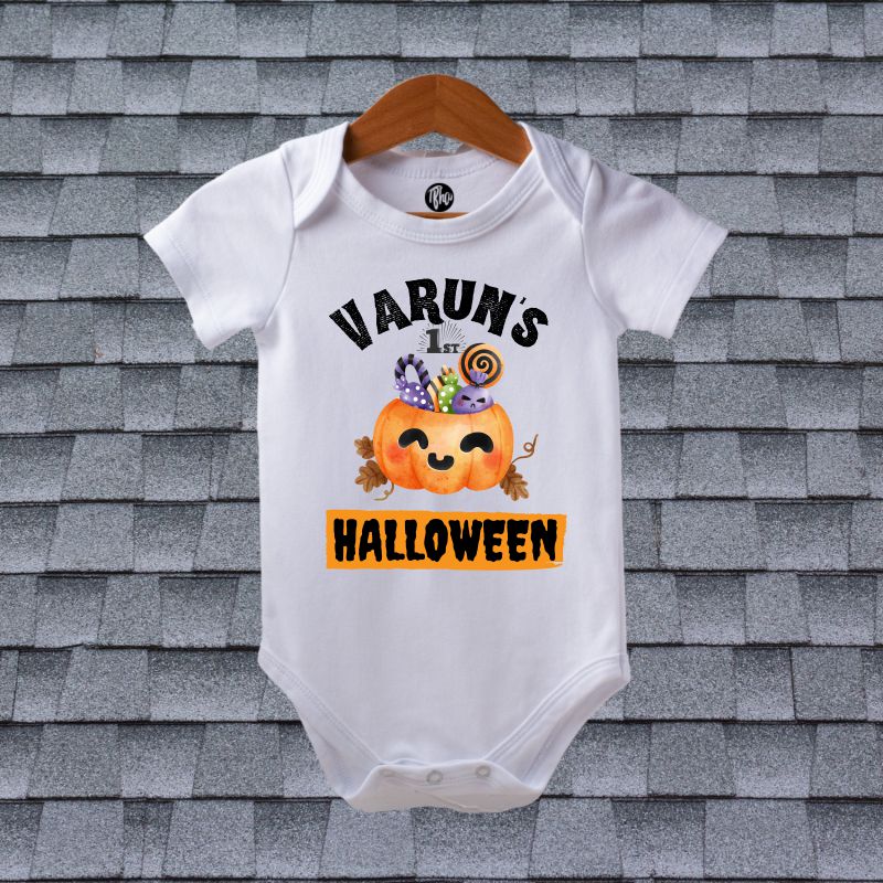 My First Halloween Personalized Romper for Babies - T Bhai