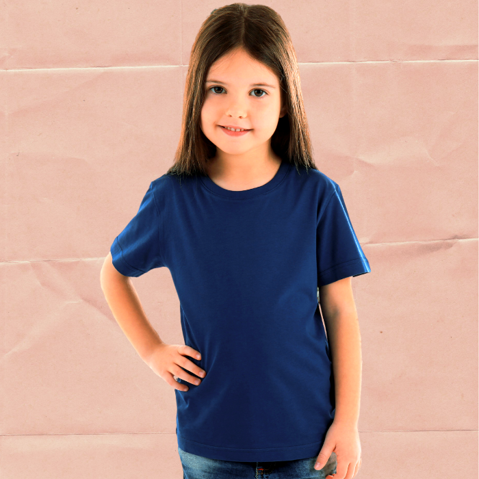 Plain blue t sales shirt for girls