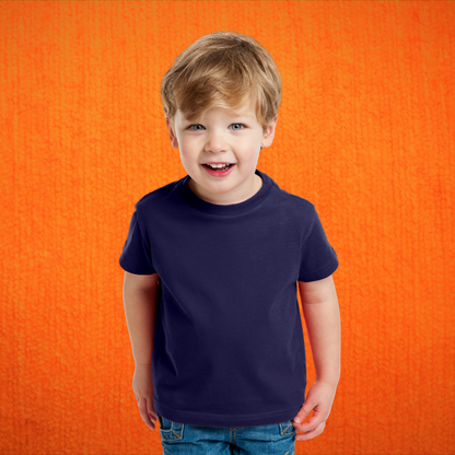 Plain Navy Blue T-Shirt for Kids - T Bhai