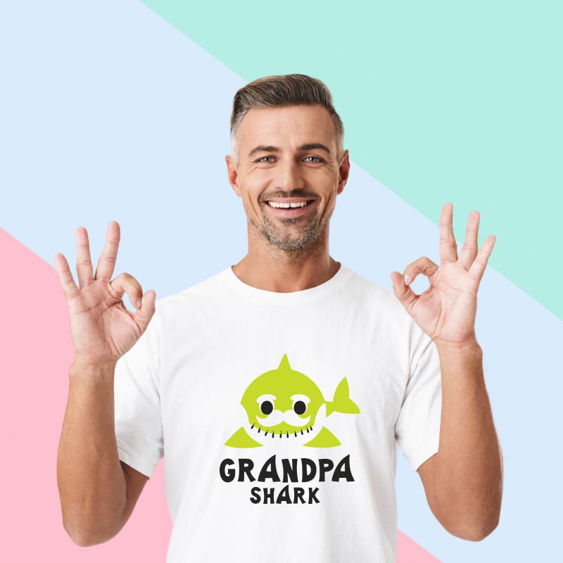 Daddy and mommy shark hot sale shirts